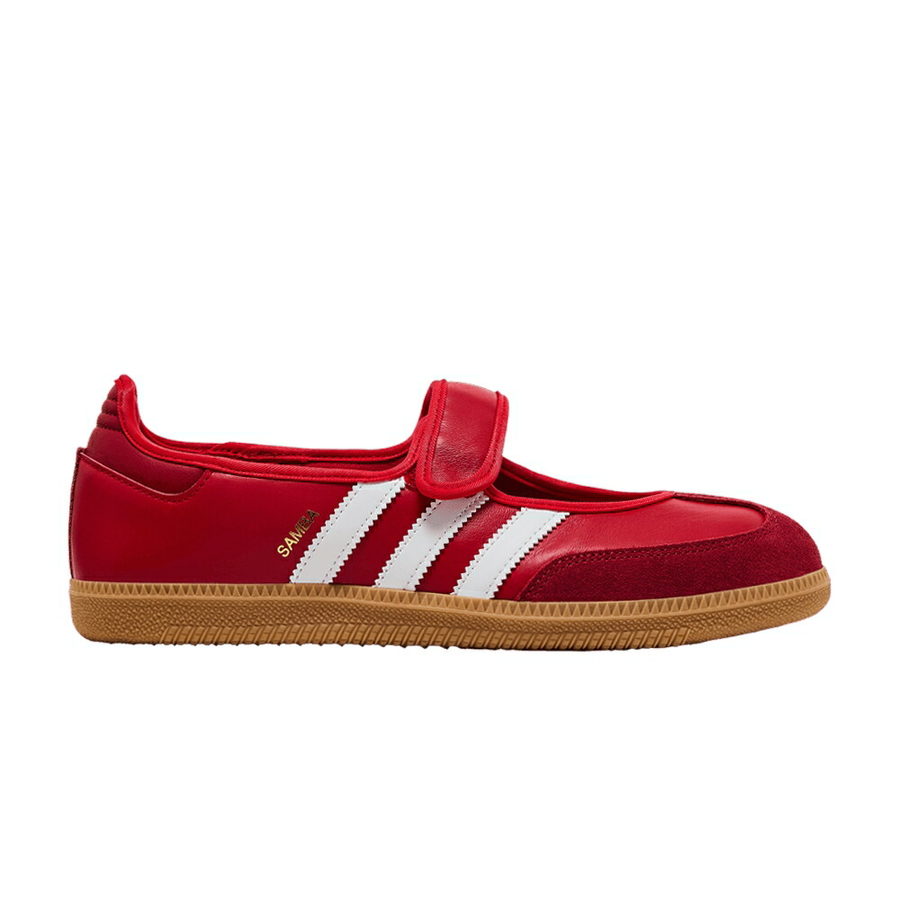 アディダス サンバ 野球クラブ 白星 赤 赤いこと \u0027SCARLET GUM\u0027 スニーカー レディース ADIDAS WMNS SAMBA JANE / BETTER SCARLET TEAM VICTORY RED