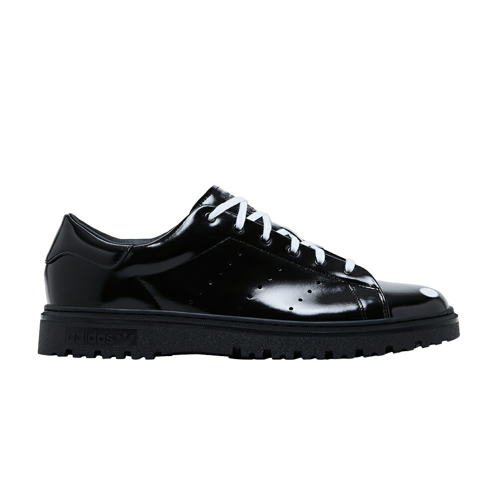 アディダス スポンジボブ パテント コア 黒色 ブラック スタンスミス 'BLACK LEATHER' スニーカー メンズ ADIDAS SPONGEBOB SQUAREPANTS X STAN SMITH FREIZEIT PATENT / CORE BLACK CORE BLACK CLOUD