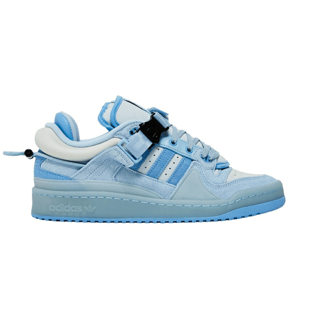 アディダス フォーラム バックル 青色 ブルー BLUE TINT スニーカー メンズ ADIDAS BAD BUNNY X FORUM BUCKLE LOW / BLUE TINT LIGHT BLUE CLEAR BLUE