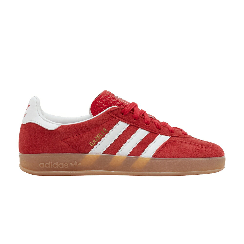 アディダス ガゼル 白色 ホワイト 'BETTER GUM' スニーカー メンズ ADIDAS GAZELLE INDOOR SCARLET / BETTER SCARLET CLOUD WHITE GUM