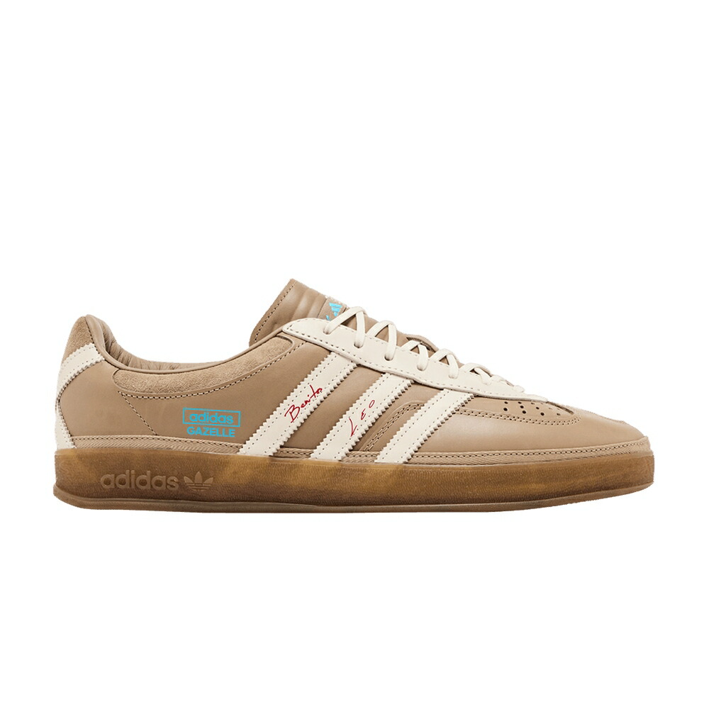 アディダス ガゼル クリーム 白色 ホワイト LA FANS スニーカー メンズ ADIDAS BAD BUNNY X LIONEL MESSI GAZELLE INDOOR VOZ DE LOS / CARDBOARD CREAM WHITE