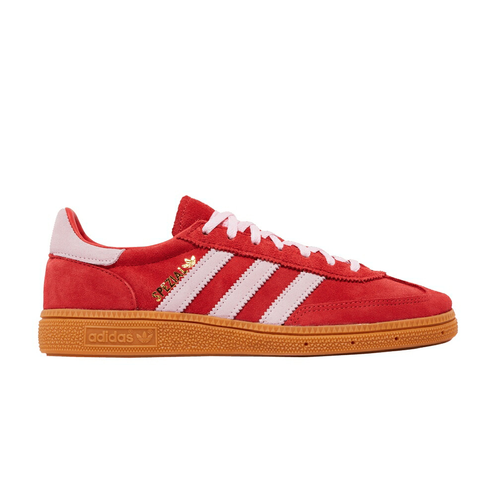 アディダス ハンドボール スペシアル 赤 赤いこと サクラ色 \u0027BRIGHT PINK\u0027 スニーカー レディース ADIDAS WMNS HANDBALL SPEZIAL RED CLEAR / BRIGHT RED CLEAR PINK GUM