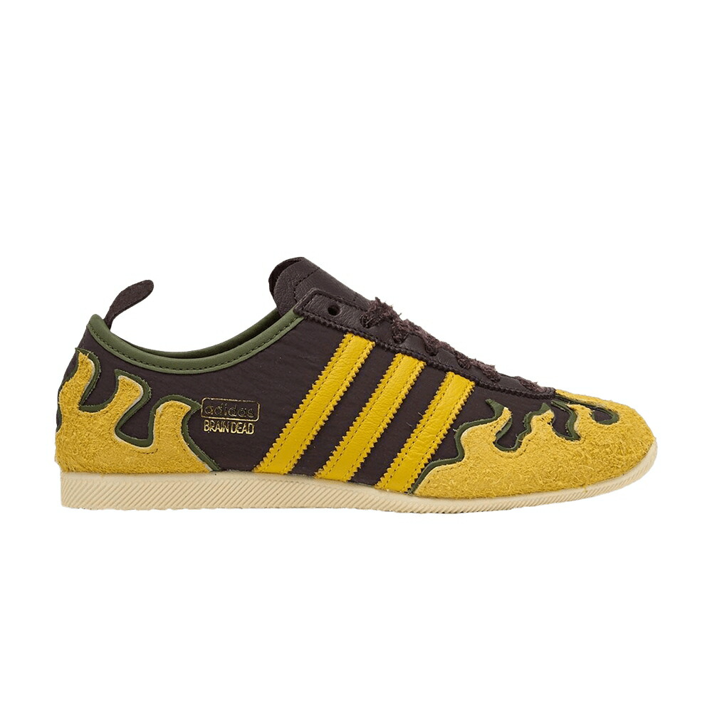 アディダス コア 黒色 ブラック 白色 ホワイト ゴールド BROWN YELLOW スニーカー メンズ ADIDAS BRAIN DEAD X JAPAN HAZEL / CORE BLACK CRYSTAL WHITE GOLD