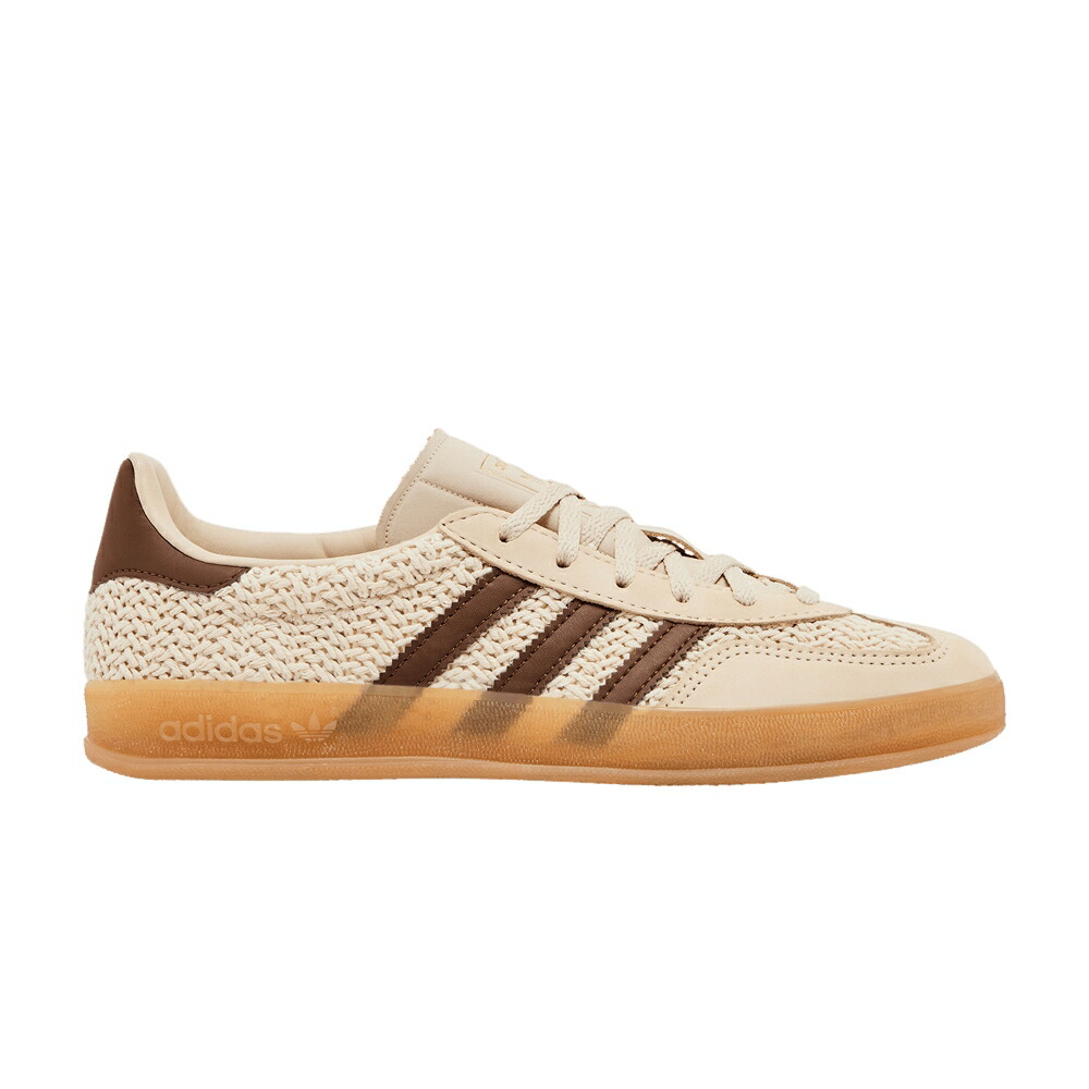 アディダス ガゼル 砂色 真砂 赤銅色 赤銅色 \u0027CROCHET STRATA\u0027 スニーカー レディース ADIDAS WMNS GAZELLE INDOOR PACK - SAND / SAND STRATA PRELOVED BROWN GUM