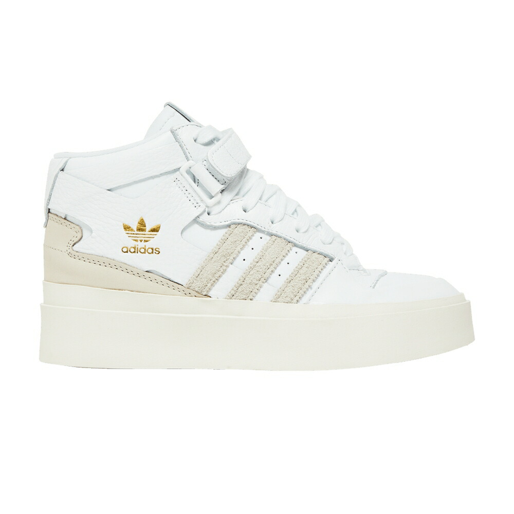 アディダス フォーラム ミッド 白色 ホワイト 灰色 グレー 'WHITE GREY' スニーカー レディース ADIDAS WMNS FORUM BONEGA MID ORBIT / CLOUD WHITE ORBIT GREY BLISS｜スニケス 39,000円