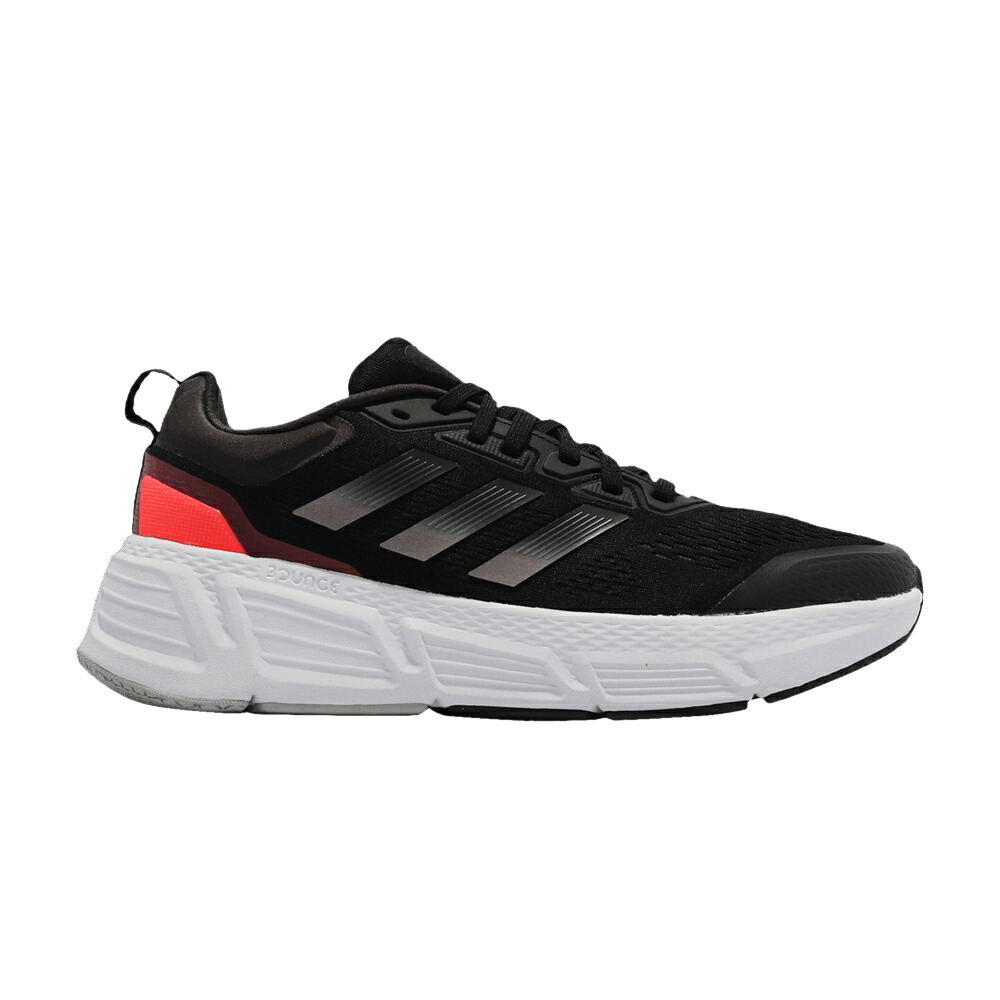 アディダス コア 黒色 ブラック カーボン 銀色 シルバー 'BLACK SILVER' スニーカー メンズ ADIDAS QUESTAR MATTE / CORE BLACK CARBON MATTE SILVER