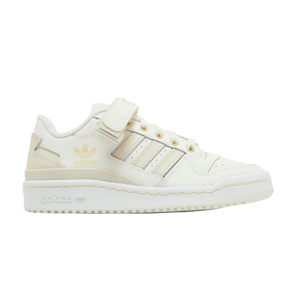 アディダス フォーラム プレミアム 白色 ホワイト アイボリー 'WHITE IVORY' スニーカー レディース ADIDAS WMNS FORUM LOW PREMIUM HALO / CLOUD WHITE HALO IVORY ALUMINIUM|スニケス