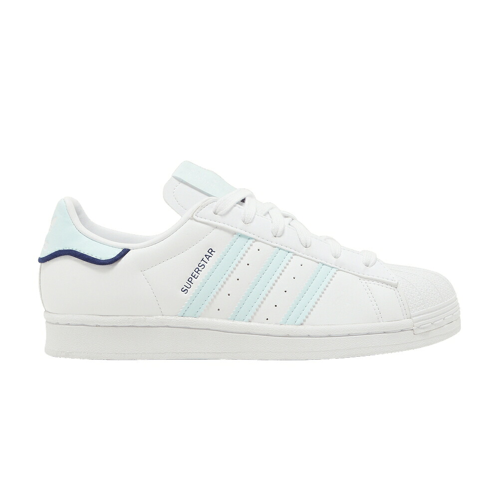 アディダス スーパースター 白色 ホワイト 青色 ブルー ナイト 'WHITE BLUE' スニーカー レディース ADIDAS WMNS SUPERSTAR ALMOST / CLOUD WHITE ALMOST BLUE NIGHT