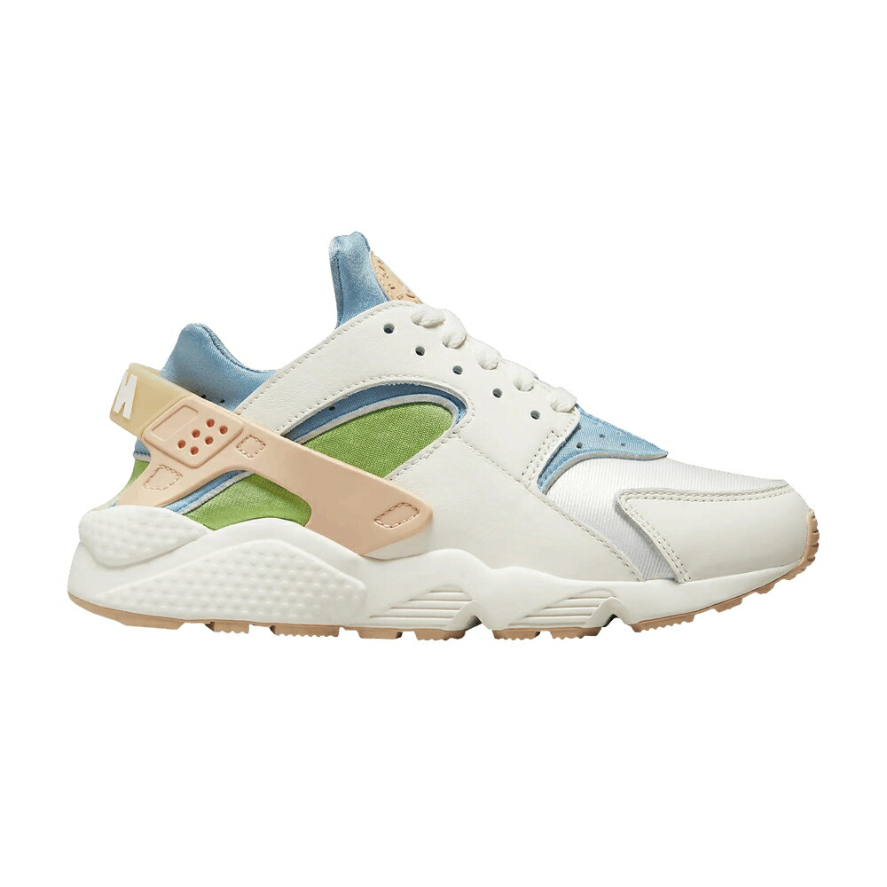 ナイキ ハラチ 青色 ブルー 緑 グリーン UN CLUB スニーカー レディース NIKE WMNS AIR HUARACHE SE / SAIL WORN BLUE VIVID GREEN