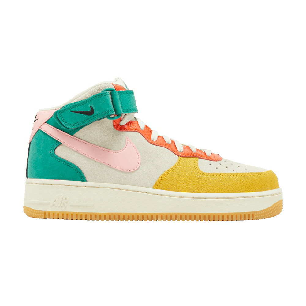 ナイキ ミッド ラッシュ エアフォース VIVID ORANGE スニーカー メンズ NIKE AIR FORCE 1 MID SULFUR RUSH / COCONUT MILK BLEACHED CORAL