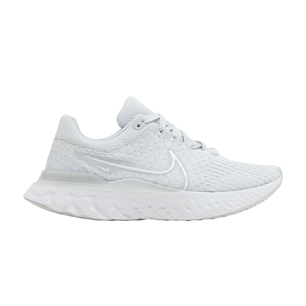 ナイキ リアクト ラン フライニット ピュア プラチナム 白色 ホワイト 'PURE PLATINUM' スニーカー レディース NIKE WMNS REACT INFINITY RUN FLYKNIT 3 / PURE PLATINUM WHITE|スニケス