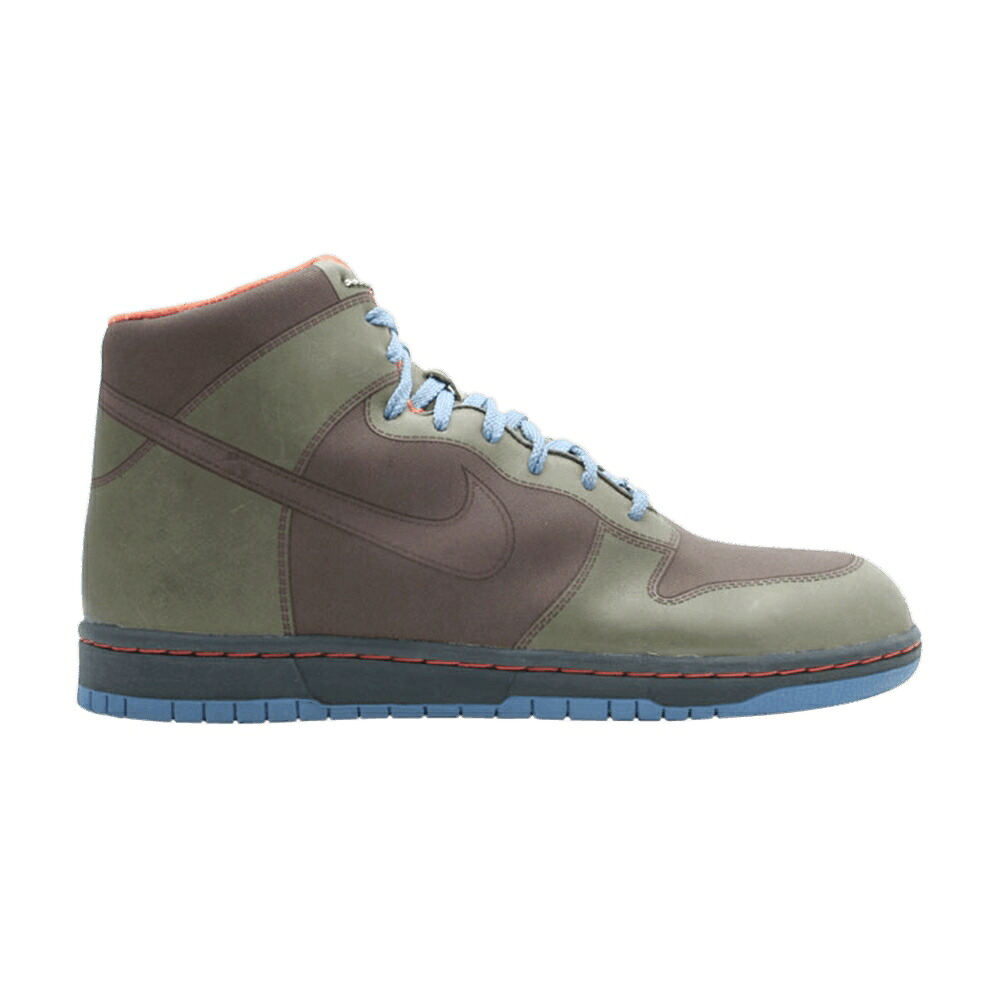 ナイキ ダンク 正規陸軍 オリーブ 橙 オレンジ色 スニーカー メンズ NIKE DUNK HI 1 PIECE GORTEX / ARMY OLIVE OLD MOSS ORANGE BLAZE