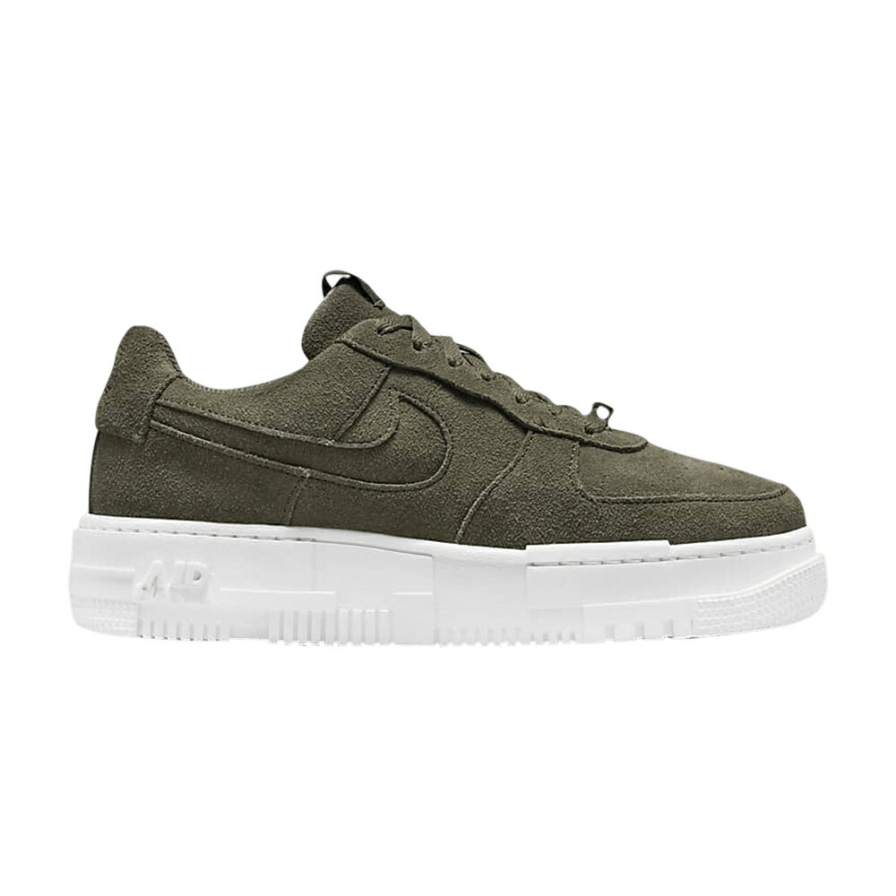ナイキ カーゴ カーキ 黒色 ブラック 白色 ホワイト エアフォース 'CARGO KHAKI' スニーカー レディース NIKE WMNS AIR FORCE 1 PIXEL / CARGO KHAKI BLACK WHITE CARGO|スニケス