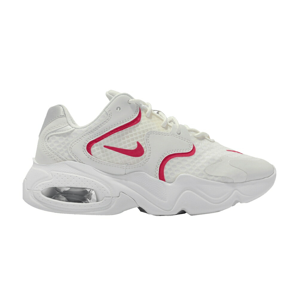 ナイキ マックス 白色 ホワイト 赤 レッド エアマックス WHITE RED スニーカー レディース NIKE WMNS AIR MAX 2X SIREN / SUMMIT WHITE SIREN RED WHITE