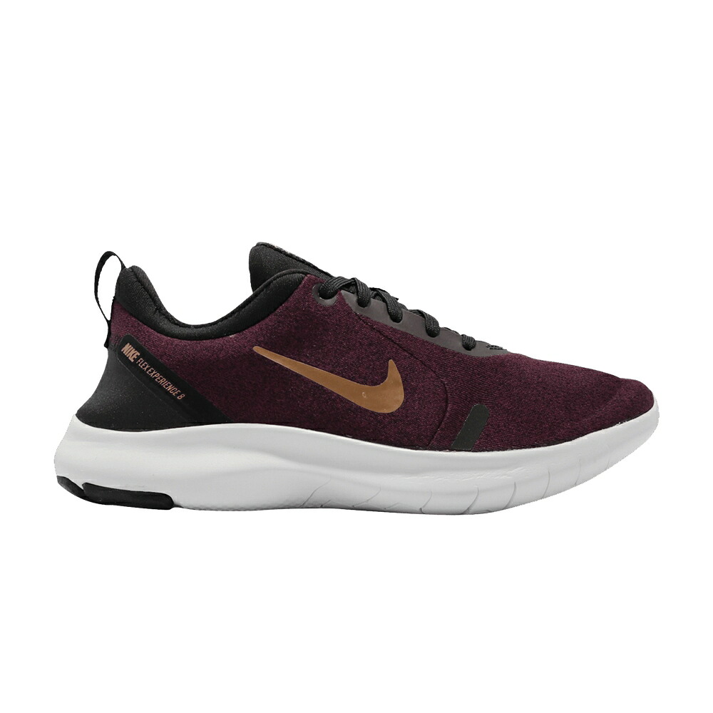 ナイキ エクスペリエンス マルーン 黒色 ブラック ナイト 'NIGHT COPPER' スニーカー レディース NIKE WMNS FLEX EXPERIENCE RN 8 MAROON METALLIC / BLACK NIGHT MAROON METALLIC｜スニケス