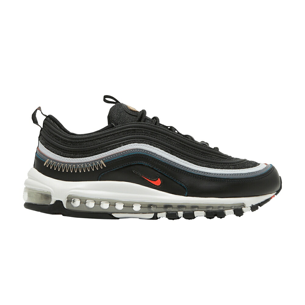 ナイキ マックス 黒いこと 黒いこと クリムゾン エア湖マックス \u0027ALTER \u0026 REVEAL\u0027 スニーカー メンズ NIKE AIR MAX 97 SE / BLACK BRIGHT CRIMSON
