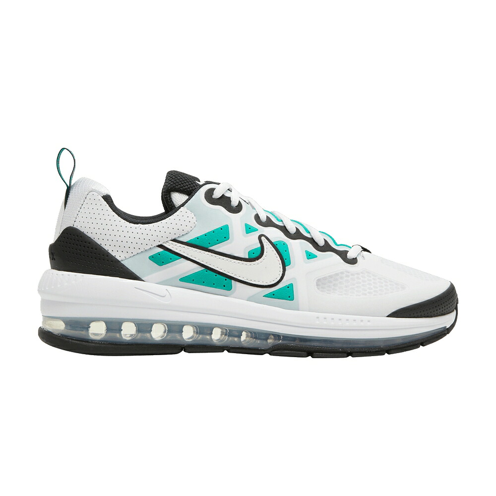 ナイキ マックス 黒色 ブラック 白色 ホワイト エアマックス 'WHITE EMERALD' スニーカー メンズ NIKE AIR MAX GENOME CLEAR / CLEAR EMERALD BLACK WHITE|スニケス