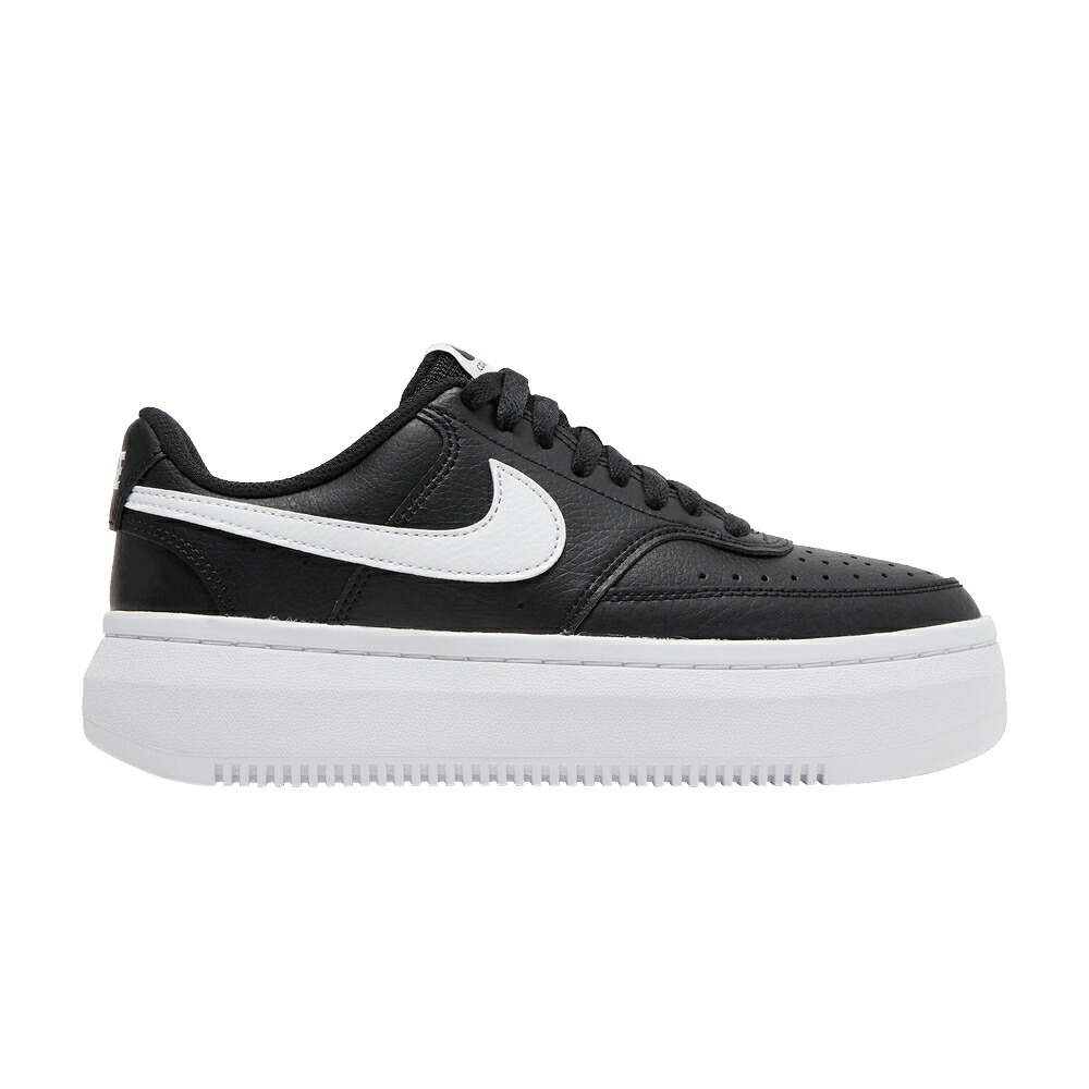 ナイキ 厚地の外套 黒いこと 黒いこと 白いこと 白いこと \u0027BLACK WHITE\u0027 スニーカー レディース NIKE WMNS COURT VISION ALTA / BLACK WHITE