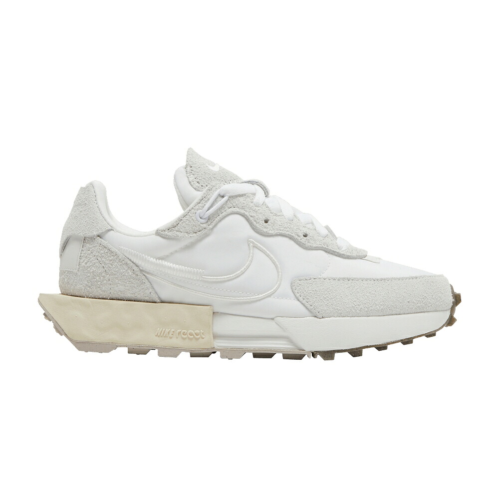 ナイキ ワッフル 白色 ホワイト 'WHITE' スニーカー レディース NIKE WMNS FONTANKA WAFFLE / WHITE PHANTOM FOSSIL STONE｜スニケス