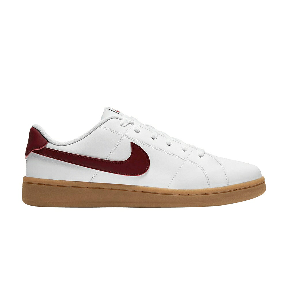ナイキ コート チーム 赤 レッド 茶色 ブラウン 'WH GUM' スニーカー メンズ NIKE COURT ROYALE 2 LOW TE TEAM RED / WH TE TEAM RED GUM LIGHT BROWN|スニケス