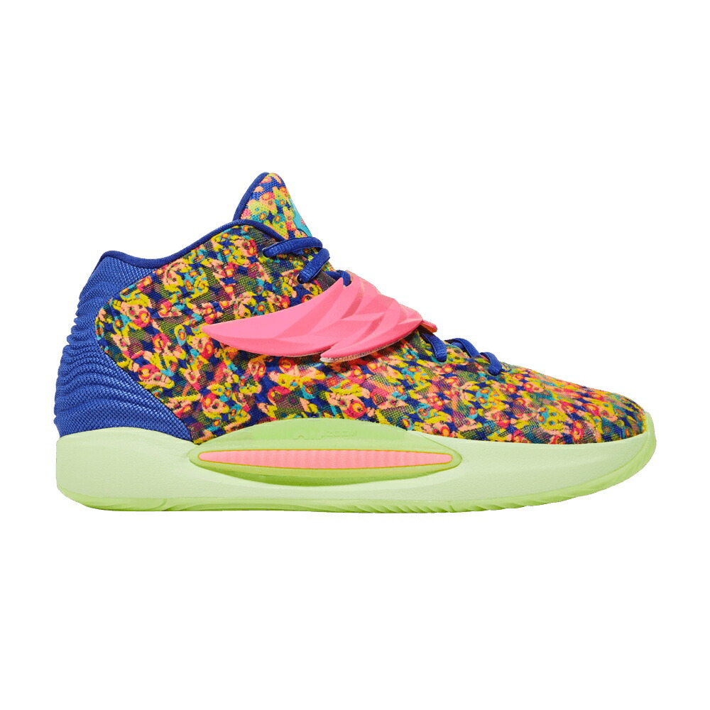 ナイキ ピンク 青色 ブルー ロンイングリッシュ 1 スニーカー メンズ NIKE KD 14 EP RON ENGLISH / LAPIS HYPER PINK TURQUOISE BLUE