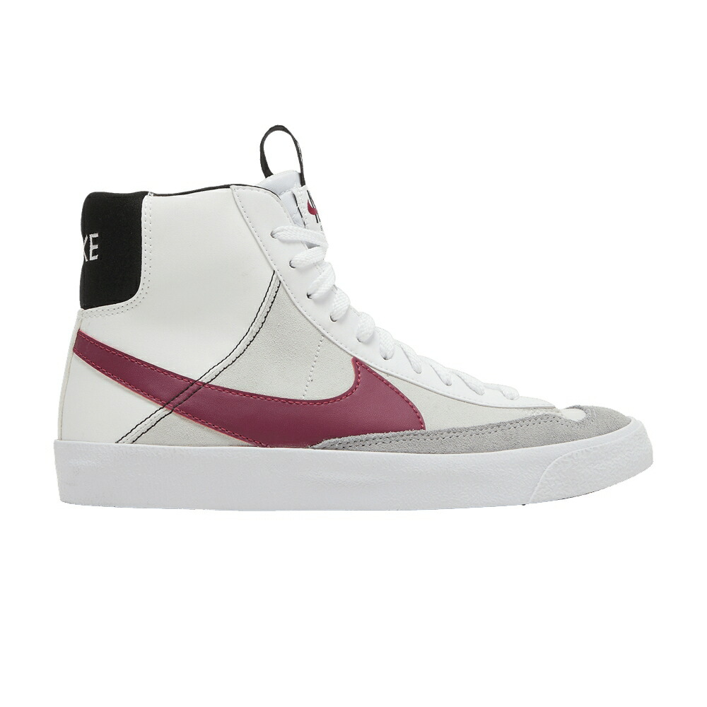 ナイキ ブレイザー ミッド ラッシュ 白色 ホワイト 黒色 ブラック '77 'WHITE MAROON' ジュニア キッズ NIKE BLAZER MID SE GS RUSH / WHITE BLACK SUMMIT WHITE RUSH ベビー マタニティ スニーカー