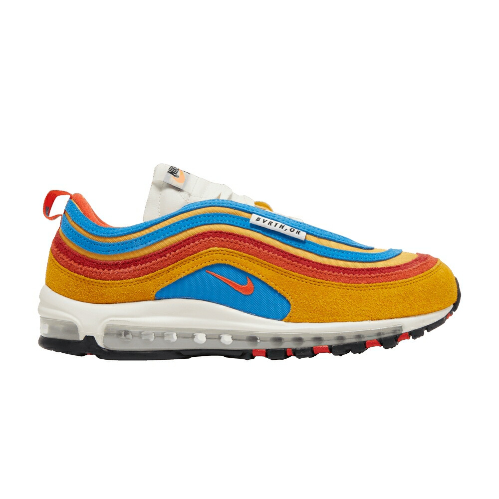 ナイキ マックス クラブ 橙 オレンジ 青色 ブルー エアマックス RUNNING ORANGE スニーカー メンズ NIKE AIR MAX 97 SE CLUB - POLLEN / POLLEN ORANGE LIGHT PHOTO BLUE