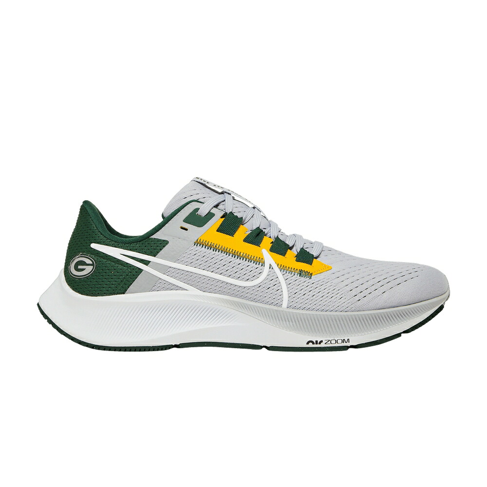 ナイキ ズーム ペガサス 灰色 グレー ゴールド ズームペガサス 'グリーンベイ パッカーズ' スニーカー メンズ NIKE NFL X AIR ZOOM PEGASUS 38 'GREEN BAY PACKERS' / WOLF GREY FIR UNIVERSITY GOLD 49,080円