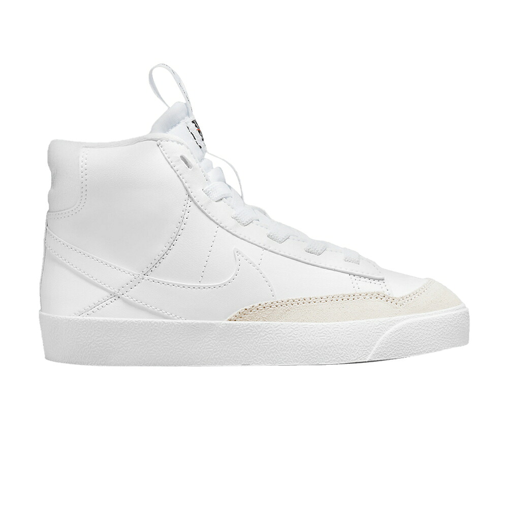 ナイキ ブレイザー ミッド 白色 ホワイト 黒色 ブラック '77 'DANCE WHITE' ジュニア キッズ NIKE BLAZER MID SE PS - / WHITE WHITE BLACK WHITE ベビー マタニティ スニーカー｜スニケス