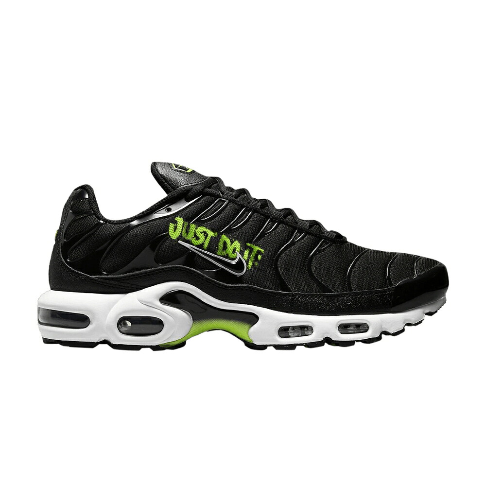 ナイキ マックス 黒いこと 黒いこと 白いこと 白いこと エアマックスプラス \u0027JUST IT\u0027 スニーカー メンズ NIKE AIR MAX PLUS DO / BLACK WHITE VOLT BLACK 靴-スニーカー-メンズ靴