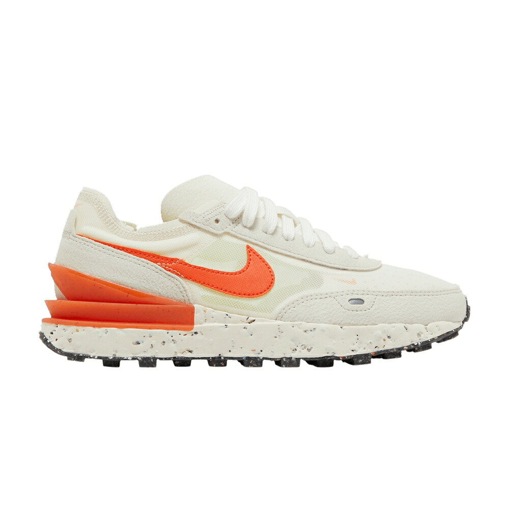 ナイキ ワッフル アイボリー 黒色 ブラック 'PALE ORANGE' スニーカー レディース NIKE WMNS WAFFLE ONE CRATER SE IVORY / PALE IVORY LIGHT BONE BLACK