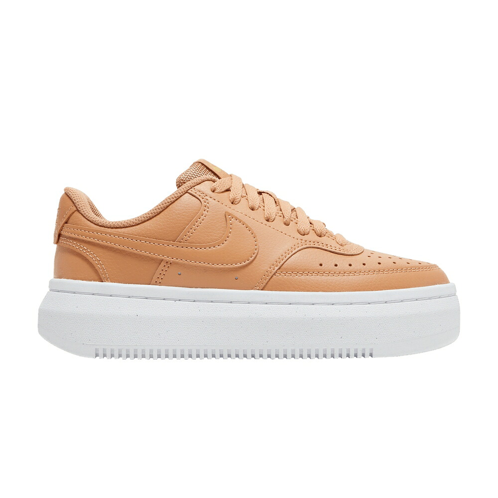 ナイキ コート 白色 ホワイト ゴールド 'LIGHT COGNAC' スニーカー レディース NIKE WMNS COURT VISION ALTA / LIGHT COGNAC WHITE METALLIC GOLD|スニケス