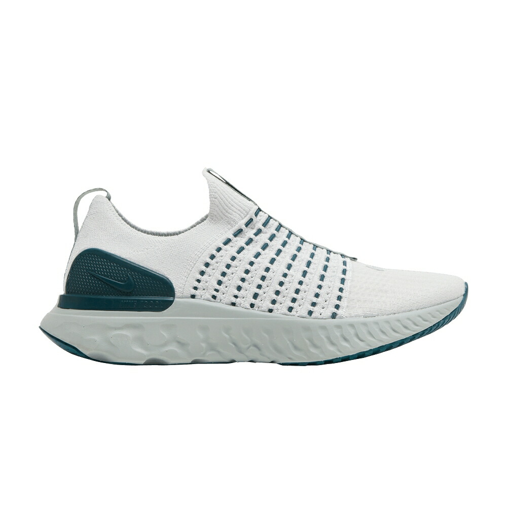 ナイキ リアクト ラン フライニット プラチナム 緑 グリーン PLATINUM GREEN スニーカー レディース NIKE WMNS REACT PHANTOM RUN FLYKNIT 2 TINT DARK TEAL / PLATINUM TINT DARK TEAL GREEN