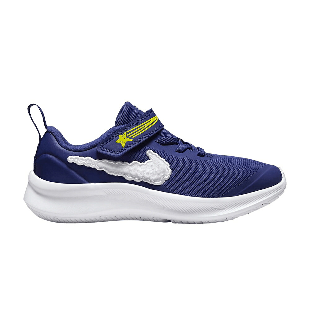ナイキ ディープ 青色 ブルー 黄色 イエロー 'DREAM' ジュニア キッズ NIKE STAR RUNNER 3 PS / DEEP ROYAL BLUE ALUMINUM YELLOW ベビー マタニティ スニーカー|スニケス