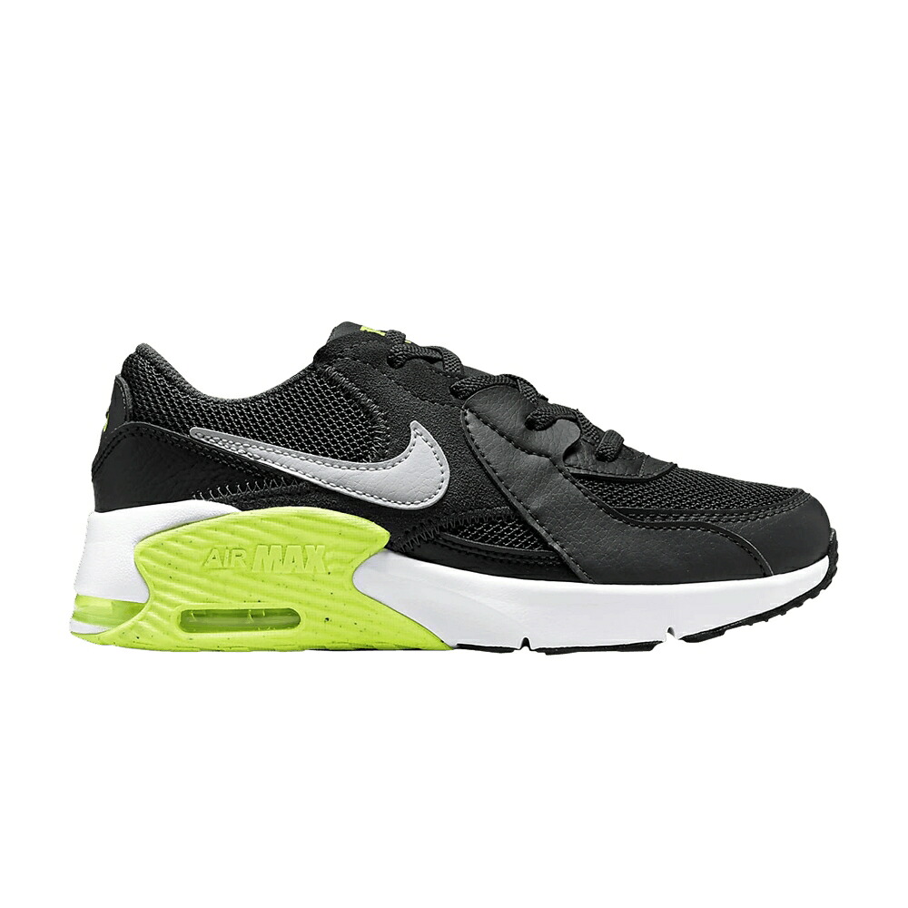 ナイキ マックス 灰色 グレー 黒色 ブラック エアマックス 'DARK VOLT' ジュニア キッズ NIKE AIR MAX EXCEE PS SMOKE GREY / DARK SMOKE GREY BLACK VOLT WOLF ベビー マタニティ スニーカー