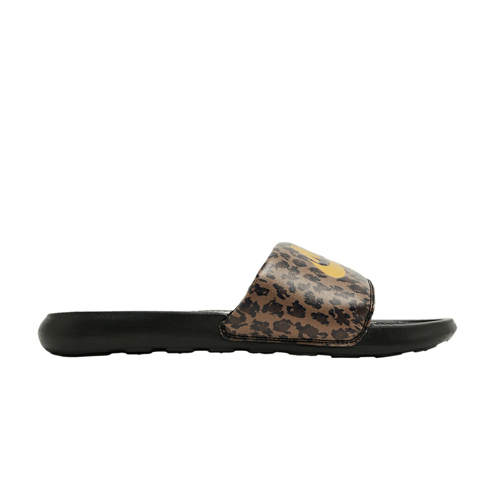 ナイキ サンダル 茶色 ブラウン 黒色 ブラック 'LEOPARD BROWN' スニーカー レディース NIKE WMNS VICTORI ONE PRINTED SLIDE - ARCHAEO / ARCHAEO BROWN BLACK LIGHT