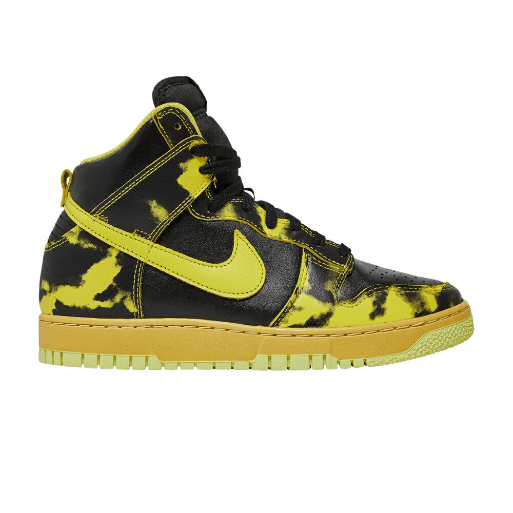 ナイキ ダンク ハイ 黒色 ブラック ダンクハイ YELLOW WASH スニーカー メンズ NIKE DUNK HIGH 1985 ACID / BLACK VARSITY MAIZE BLACK