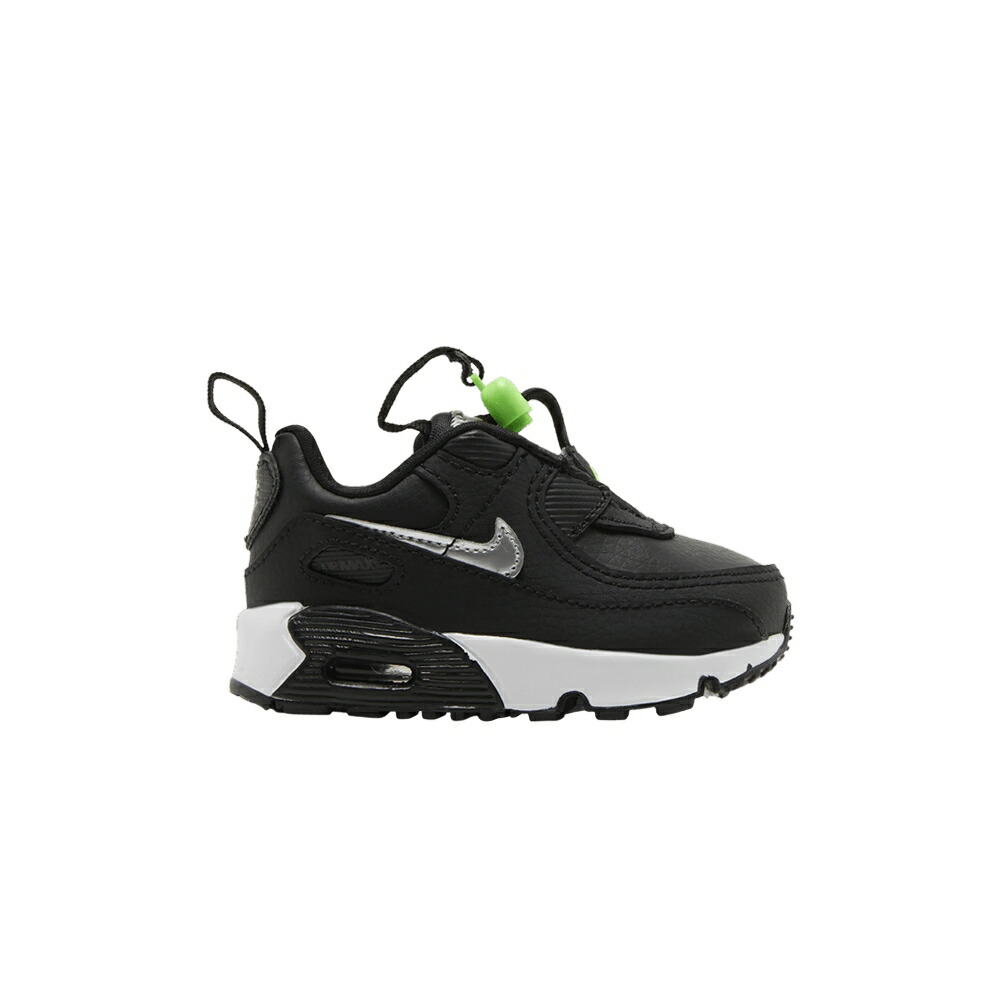 ナイキ マックス 黒色 ブラック 緑 グリーン ストライク 白色 ホワイト エアマックス 'BLACK CHROME' ベビー NIKE AIR MAX 90 TOGGLE TD / BLACK GREEN STRIKE WHITE CHROME