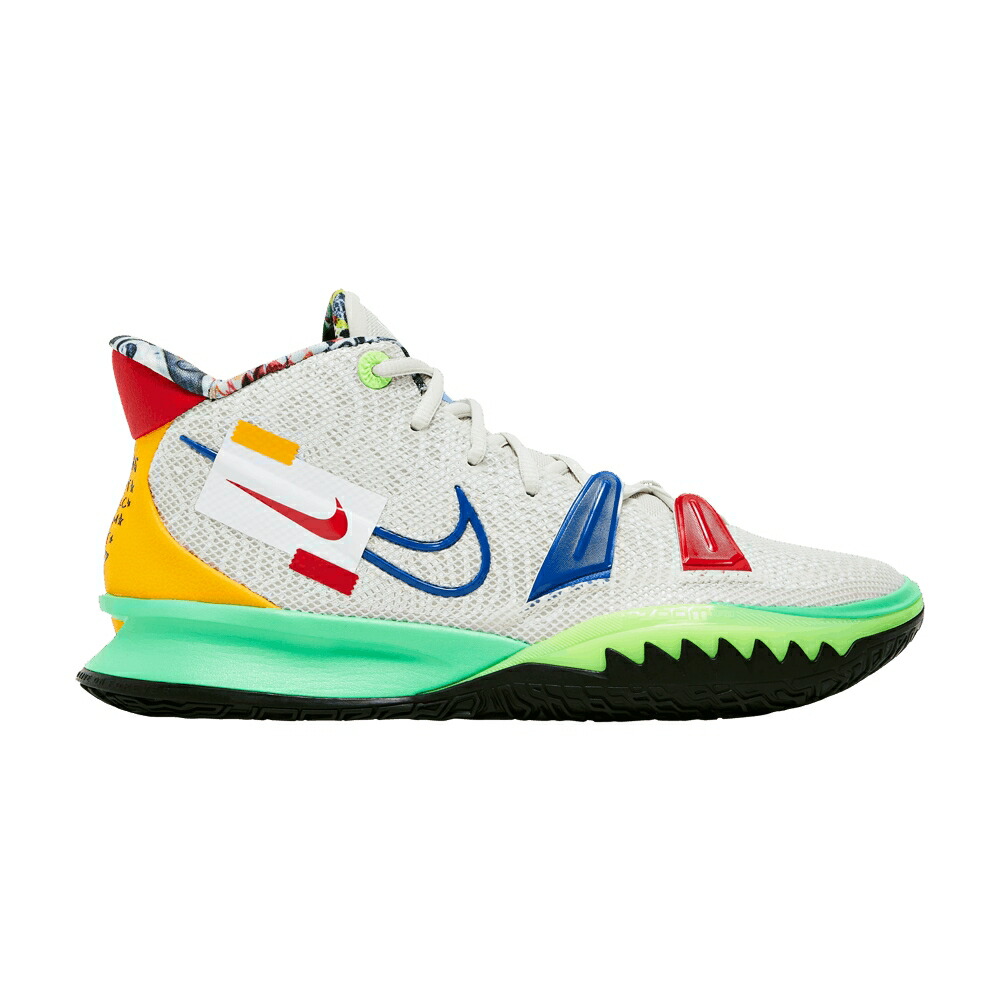 ナイキ カイリー 白色 ホワイト 緑 グリーン 'VISIONS' スニーカー メンズ NIKE KYRIE 7 / LIGHT BONE WHITE LIGHT GREEN