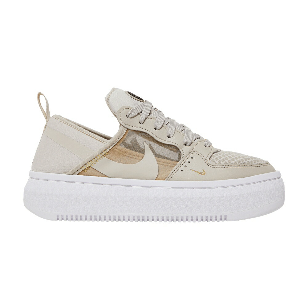 ナイキ コート クリーム ゴールド 白色 ホワイト CREAM スニーカー レディース NIKE WMNS COURT VISION ALTA TXT / CREAM II SATURN GOLD WHITE CREAM