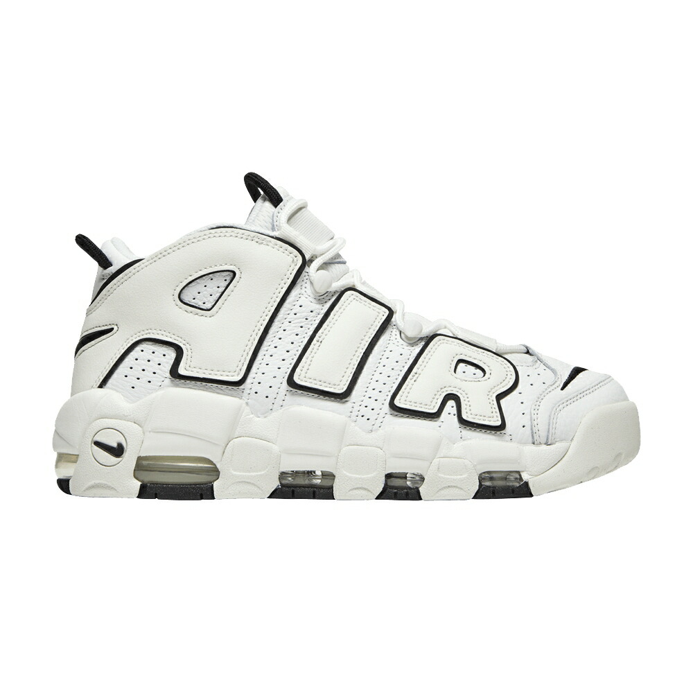 ナイキ アップテンポ 白色 ホワイト 黒色 ブラック エアモアアップテンポ モアテン WHITE BLACK スニーカー レディース NIKE WMNS AIR MORE UPTEMPO / WHITE BLACK