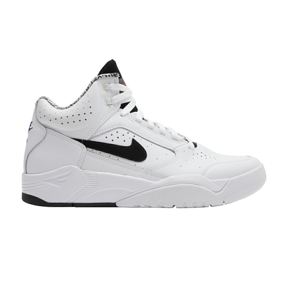 ナイキ フライト ライト ミッド 白色 ホワイト 黒色 ブラック WHITE BLACK スニーカー メンズ NIKE AIR FLIGHT LITE MID 2021 / WHITE BLACK