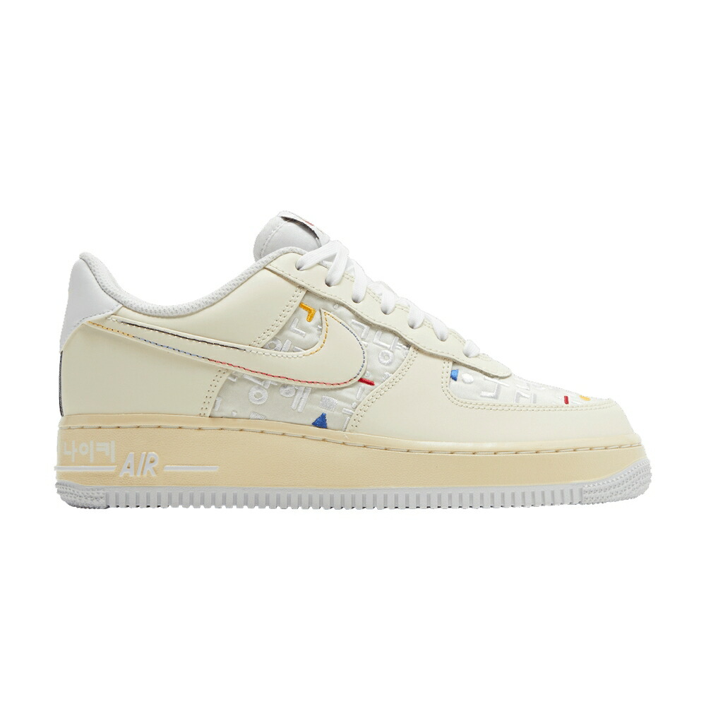 ナイキ 白色 ホワイト エアフォース 07 HANGUL DAY スニーカー レディース NIKE WMNS AIR FORCE 1 LOW LV8 / CASHMERE CASHMERE WHITE