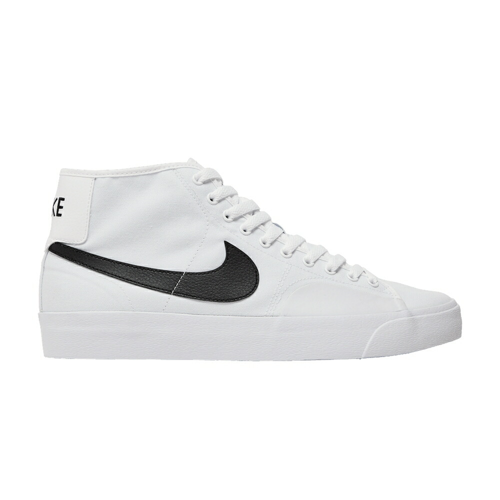 ナイキ ブレイザー コート ミッド エスビー 白色 ホワイト 黒色 ブラック 'WHITE BLACK' スニーカー メンズ NIKE BLAZER COURT MID SB / WHITE WHITE BLACK
