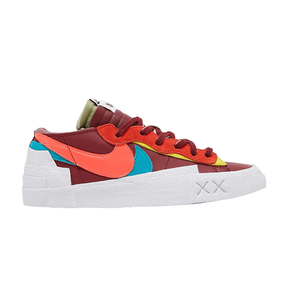 ナイキ ブレイザー チーム 赤 レッド 白色 ホワイト 'TEAM RED' スニーカー メンズ NIKE KAWS X SACAI BLAZER LOW / TEAM RED HOT LAVA WHITE|スニケス