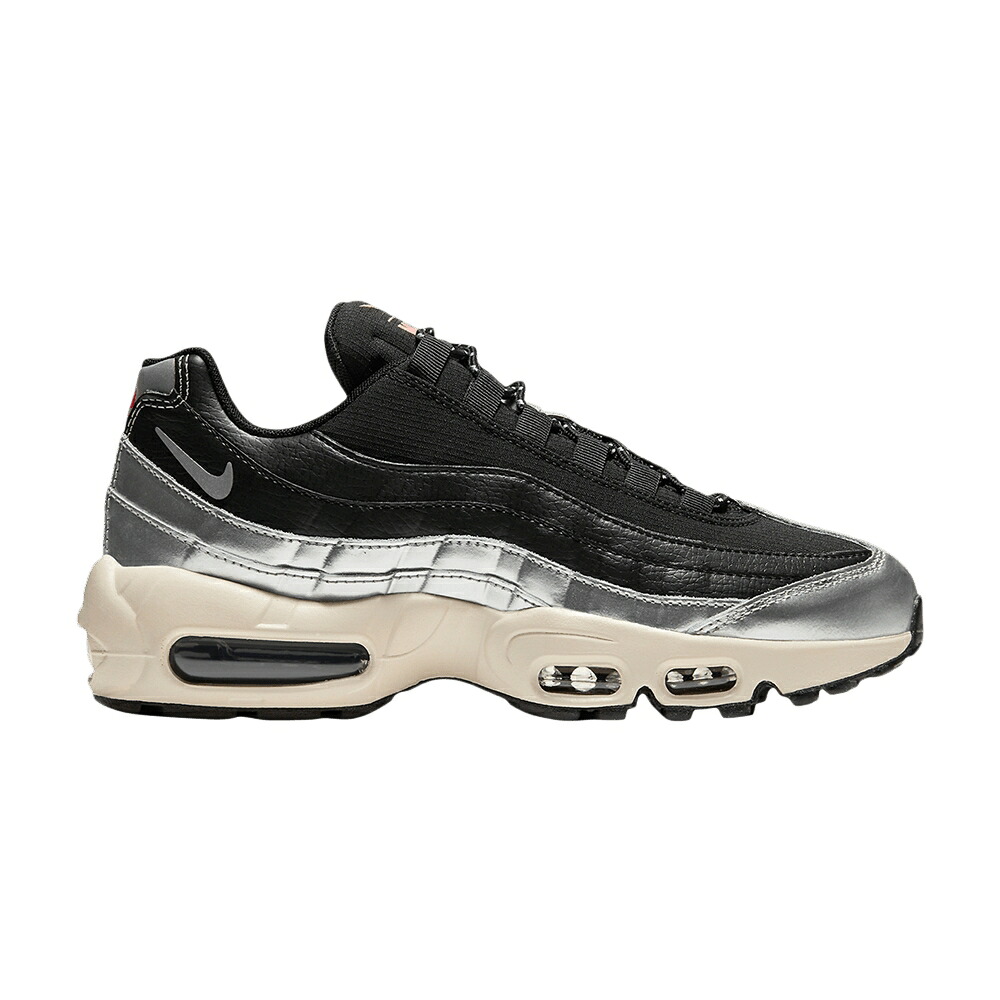 ナイキ マックス 黒色 ブラック 銀色 シルバー エアマックス 'BLACK SILVER' スニーカー レディース NIKE 3M X WMNS AIR MAX 95 METALLIC / BLACK METALLIC SILVER