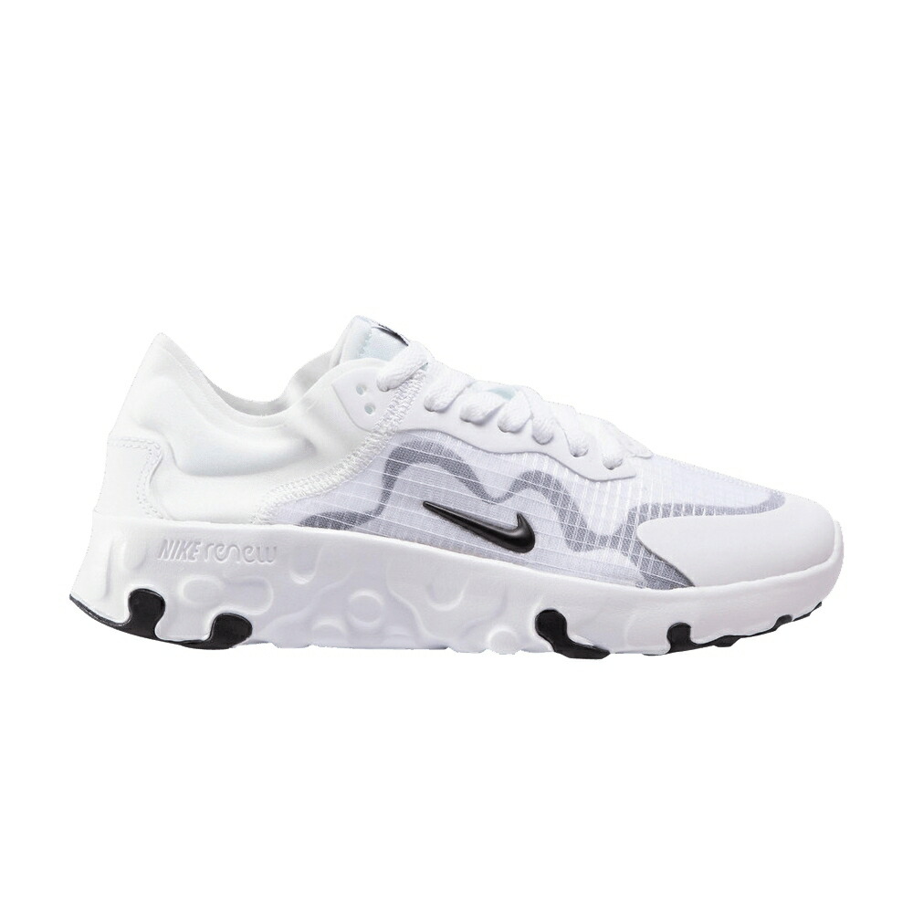 ナイキ 白色 ホワイト 黒色 ブラック WHITE BLACK スニーカー レディース NIKE WMNS RENEW LUCENT / WHITE BLACK