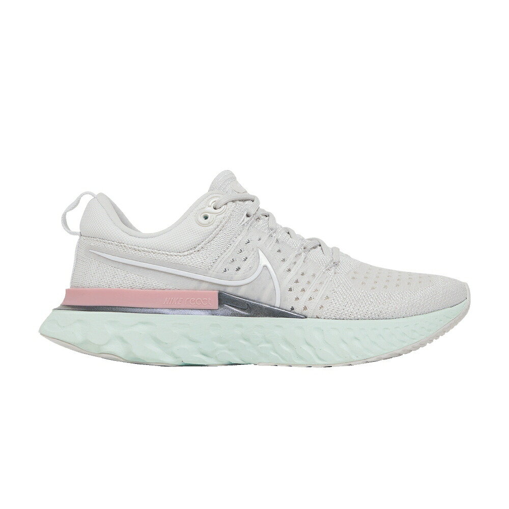 ナイキ リアクト ラン フライニット プラチナム 緑 グリーン PLATINUM TINT スニーカー レディース NIKE WMNS REACT INFINITY RUN FLYKNIT 2 / PLATINUM TINT BARELY GREEN