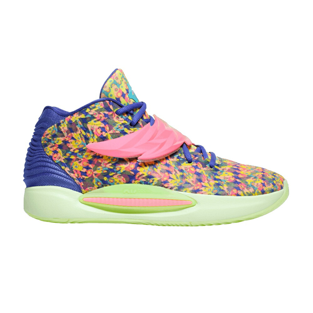 ナイキ ピンク 青色 ブルー ロンイングリッシュ 1 スニーカー メンズ NIKE KD 14 RON ENGLISH / LAPIS HYPER PINK TURQUOISE BLUE