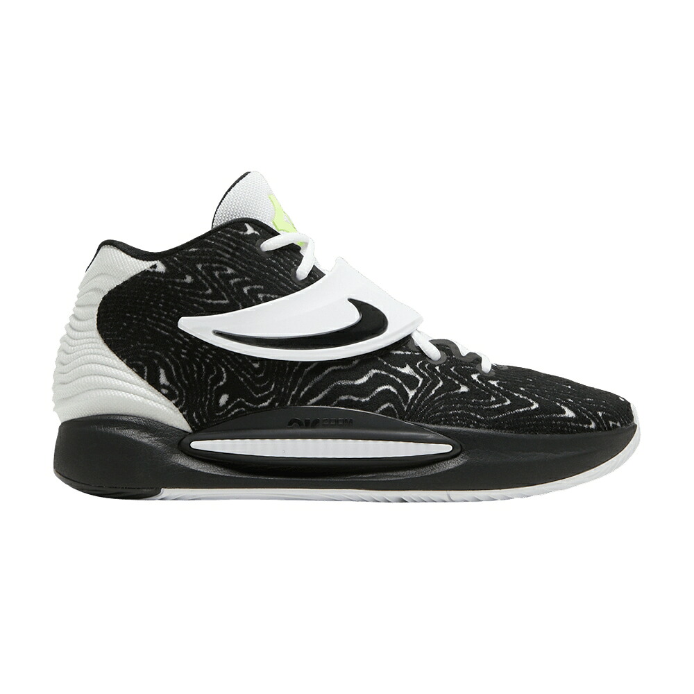 ナイキ 黒色 ブラック 白色 ホワイト 'BLACK WHITE' スニーカー メンズ NIKE KD 14 TB / BLACK WHITE VOLT